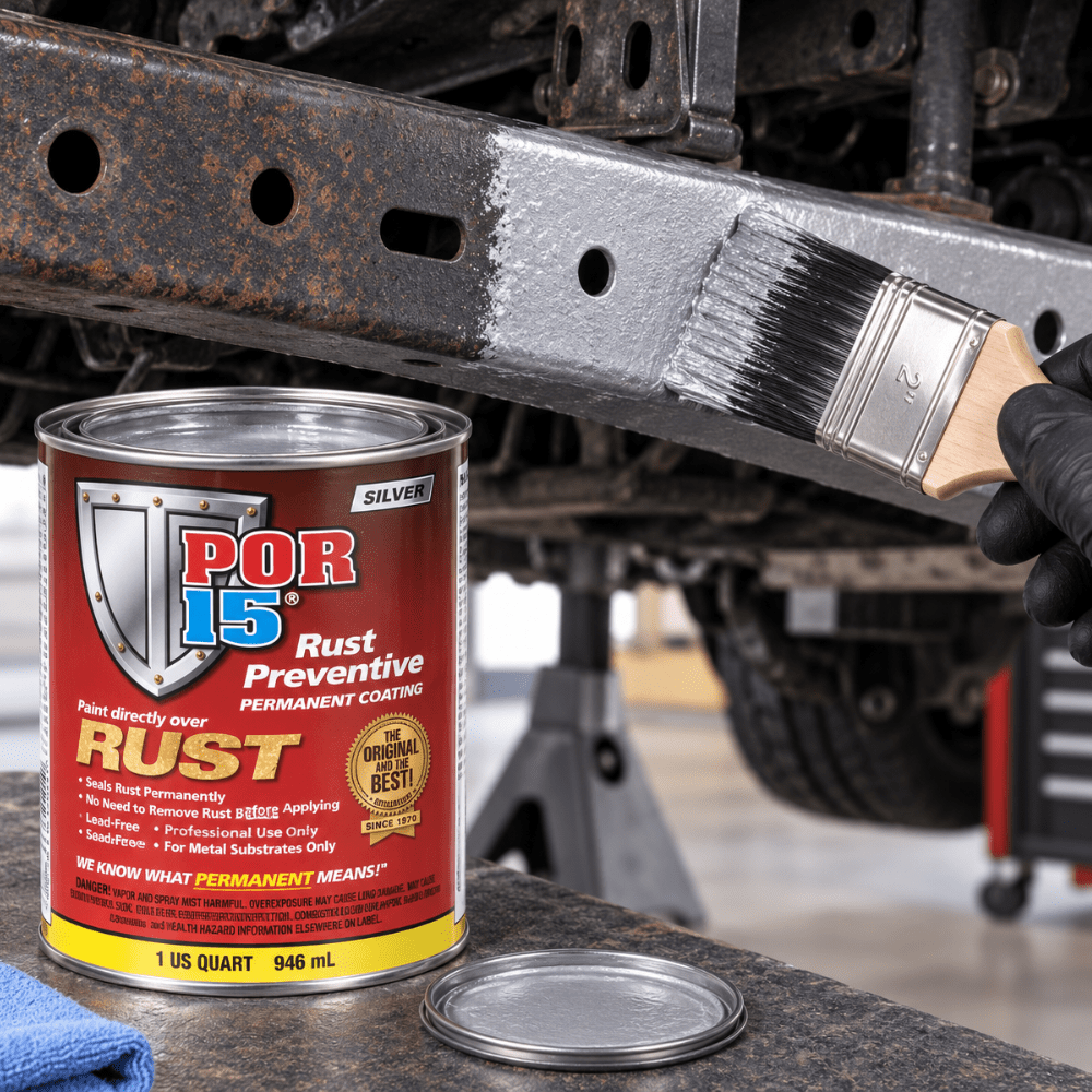POR-15® 45304 Quart Silver Rust Preventive Coating