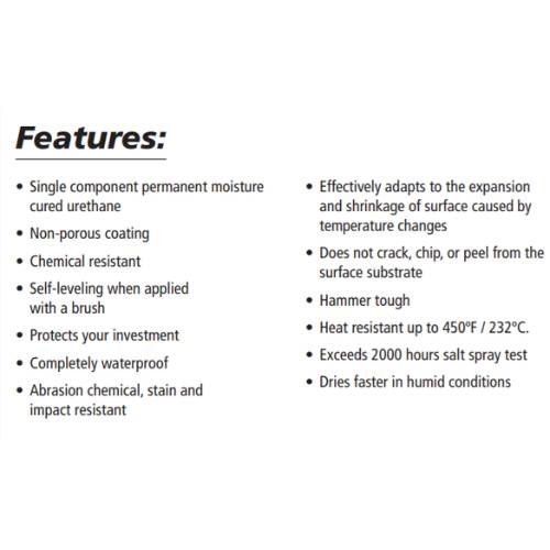 POR-15® 45308 Silver Rust Preventive Coating, 1 Pt