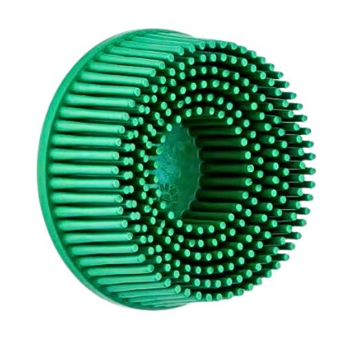 Scotch-Brite 07524 2" Green Roloc Bristle Disc, Coarse Grade, 10 pk