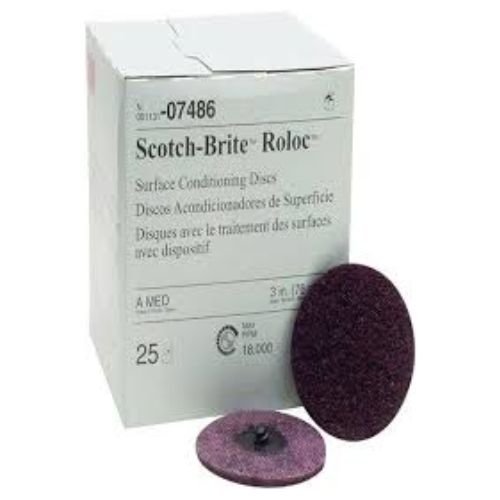 Scotch Brite Roloc 07486 Grinding Disc | 3" DIA | Box of 25