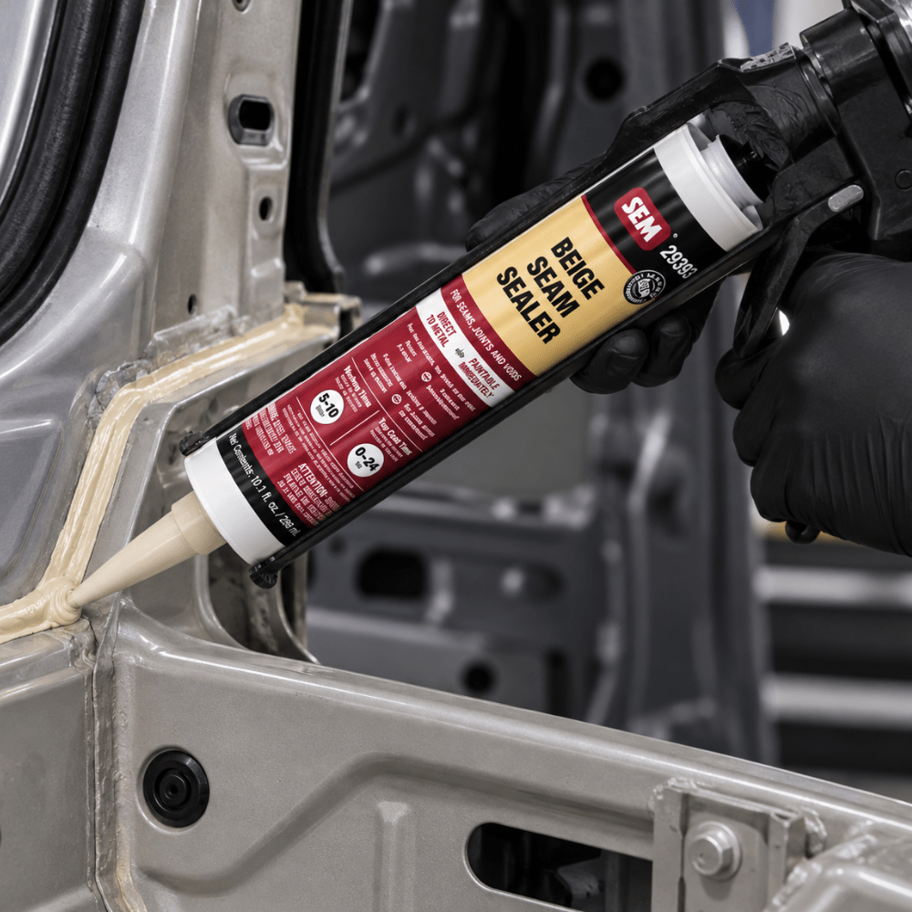 SEM 29382 1K Beige Seam Sealer, 10.1 oz Tube