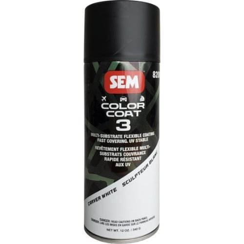 SEM 82073 Color Coat 3 Carver White, 16 oz | Aerosol | Auto Interior Paint