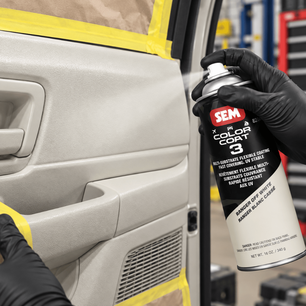 SEM 82073 Color Coat 3 Ranger Off White, 16 oz | Aerosol | Auto Interior Paint