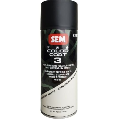 SEM 82073 Color Coat 3 Ranger Off White, 16 oz | Aerosol | Auto Interior Paint