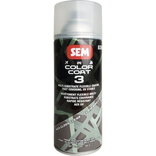 SEM 83003 Color Coat 3 High Gloss Clear, 16 oz | Aerosol | Auto Interior Paint