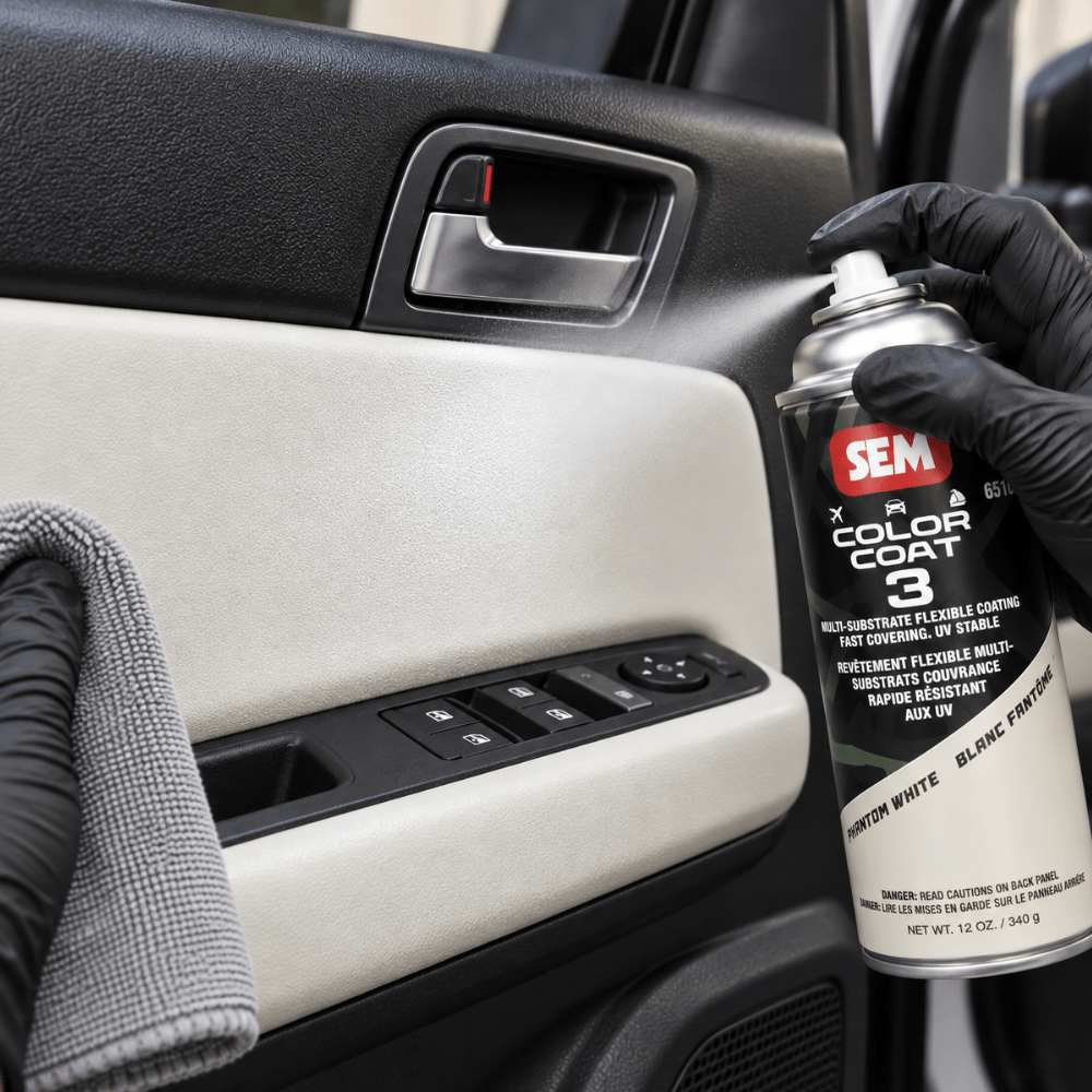 SEM 85003 Color Coat 3 Phantom White, 16 oz | Aerosol | Auto Interior Paint