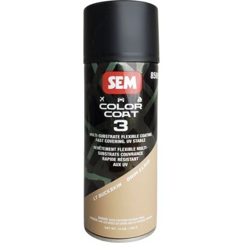 SEM 85093 Color Coat 3 Lt Buckskin, 16 oz | Aerosol | Auto Interior Paint