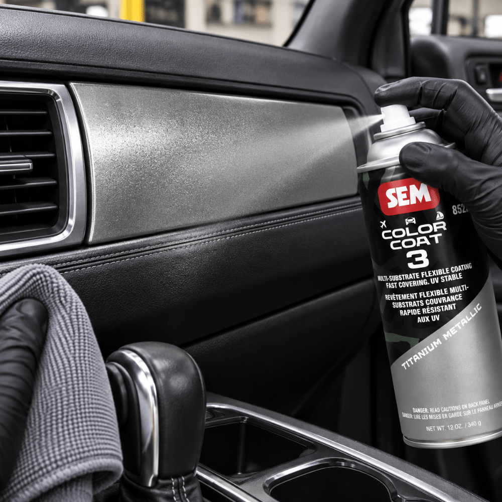 SEM 85253 Color Coat 3 Titanium Metallic, 16 oz | Aerosol | Auto Interior Paint