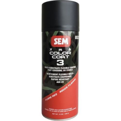 SEM 85373 Color Coat 3 Flame Red, 16 oz | Aerosol | Auto Interior Paint