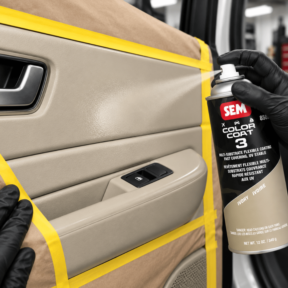 SEM 85853 Color Coat 3 Ivory | Aerosol | Auto Interior Paint