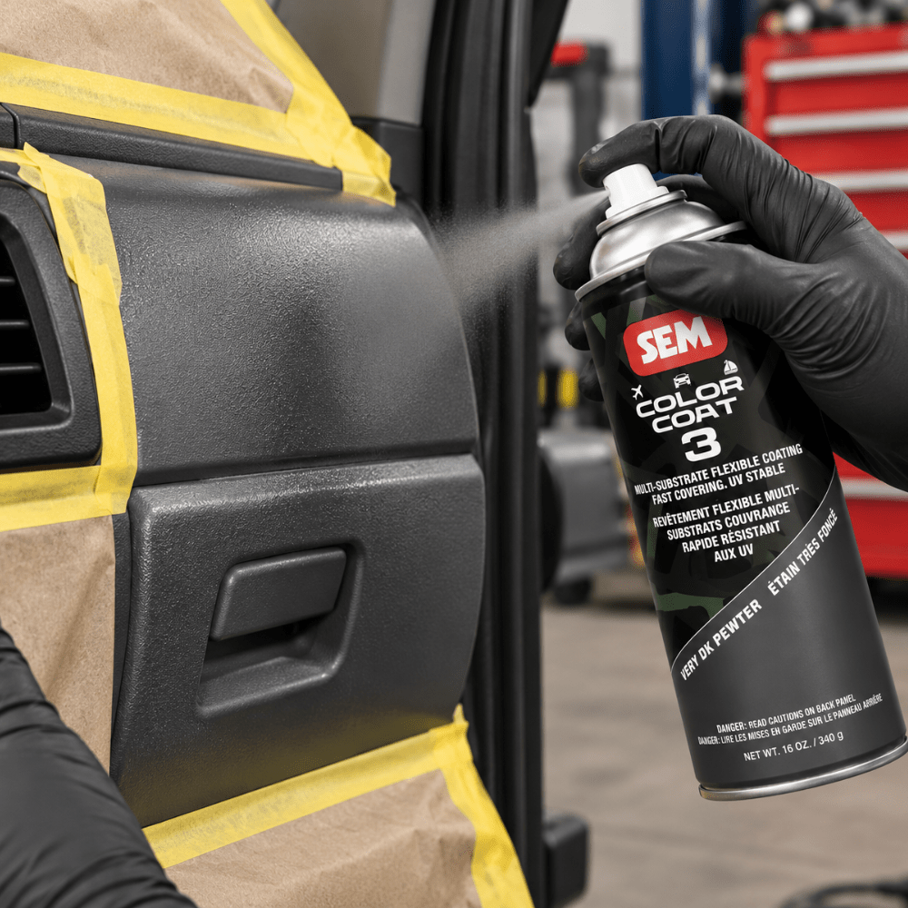 SEM 87223 Color Coat 3 Very Dk Pewter, 16 oz | Aerosol | Auto Interior Paint
