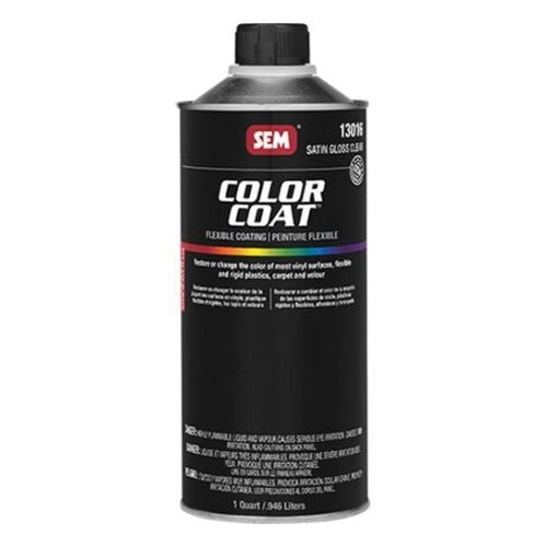SEM 13016 Color Coat Satin Gloss Clear, 1 Quart | Auto Interior Paint
