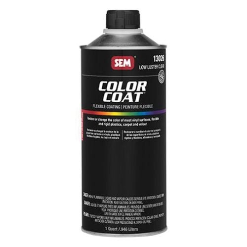 SEM 13026 Color Coat Low Luster Clear, 1 Quart | Auto Interior Paint