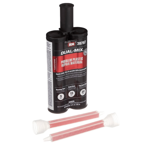 SEM Dual-Mix 39767 Gray Problem Plastic Repair Epoxy, 7 oz