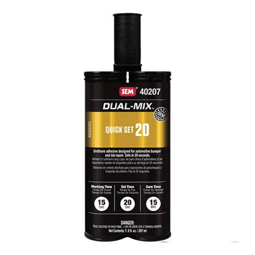 SEM Dual-Mix 40207 20 sec Quick Set Urethane Adhesive, 7 oz