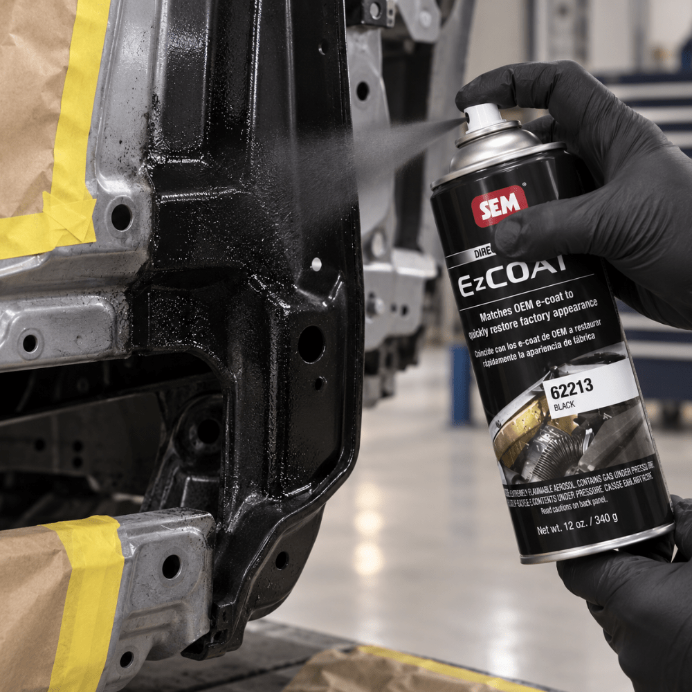 SEM® EZ Coat™ 62213 Direct-To-Metal Black E Coating, 16 oz Aerosol