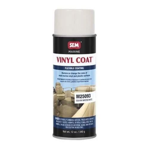 SEM M25093 Mystic White, 12oz | Aerosol | Marine Vinyl Coat