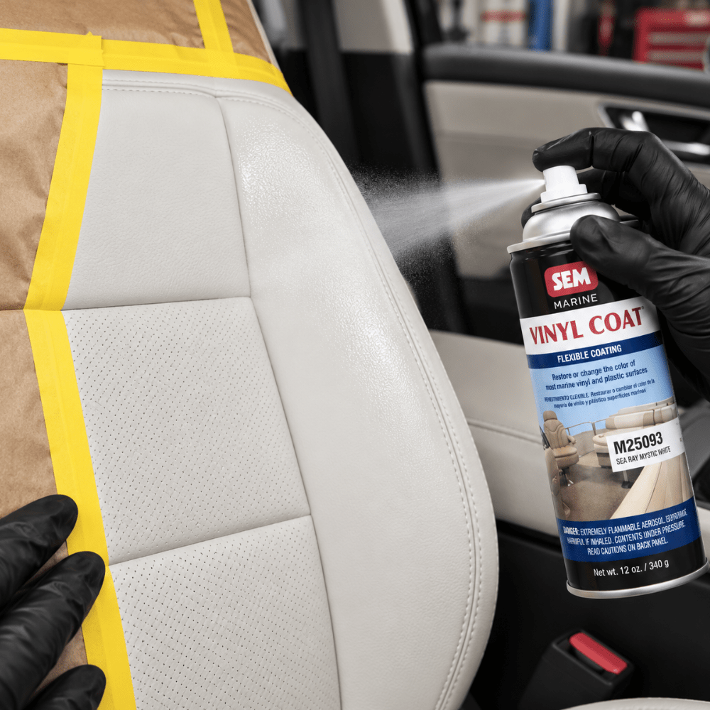 SEM M25093 Mystic White, 12oz | Aerosol | Marine Vinyl Coat