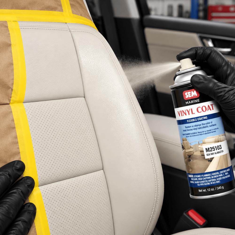SEM M25103 Sea Ray Alabaster, 12oz | Aerosol | Marine Vinyl Coat