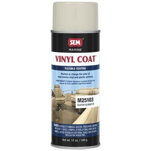 SEM M25103 Sea Ray Alabaster, 12oz | Aerosol | Marine Vinyl Coat