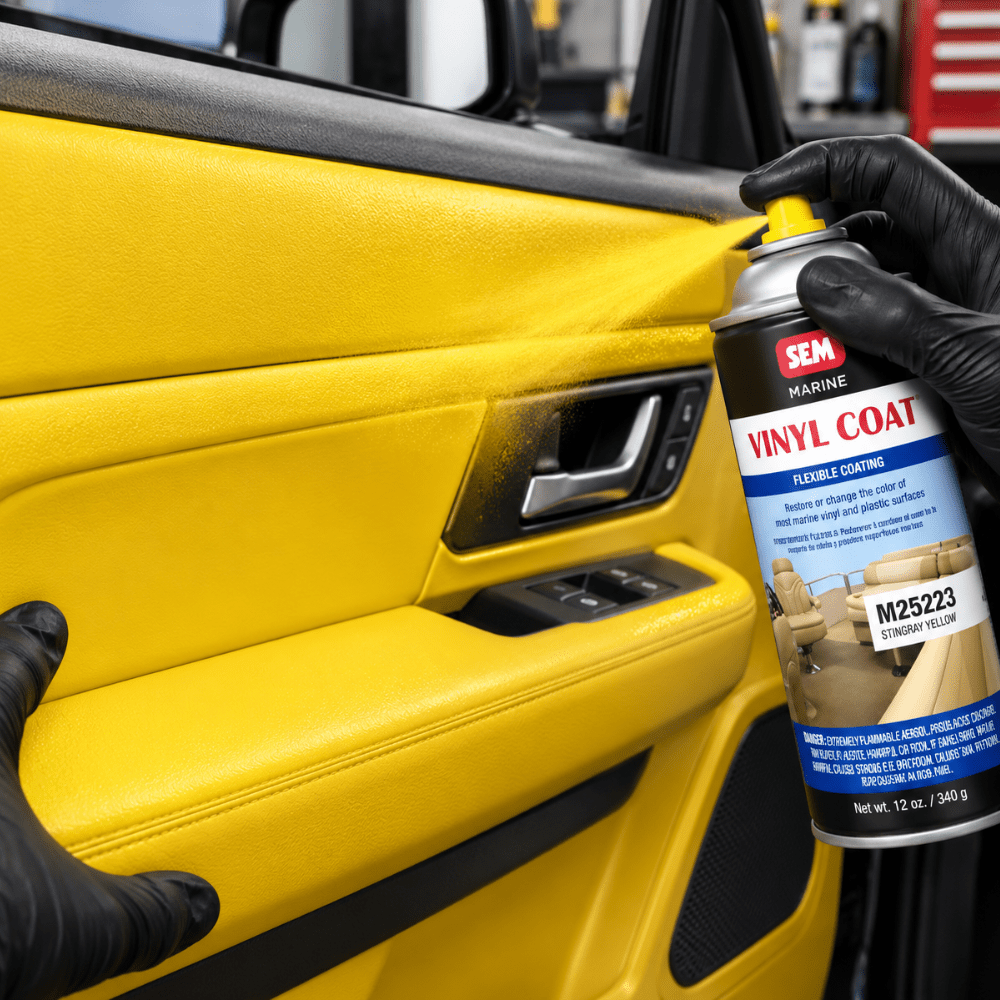 SEM M25223 Stingray Yellow, 12oz | Aerosol | Marine Vinyl Coat