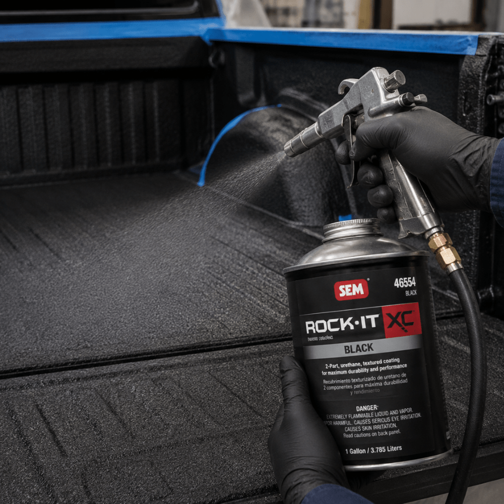 SEM Rock-It XC 46650 Black Truck Bed Liner Gallon Kit