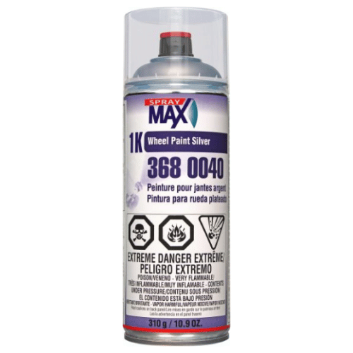 SprayMax 3680040 Silver Quick Dry Wheel Paint, 10.9 oz