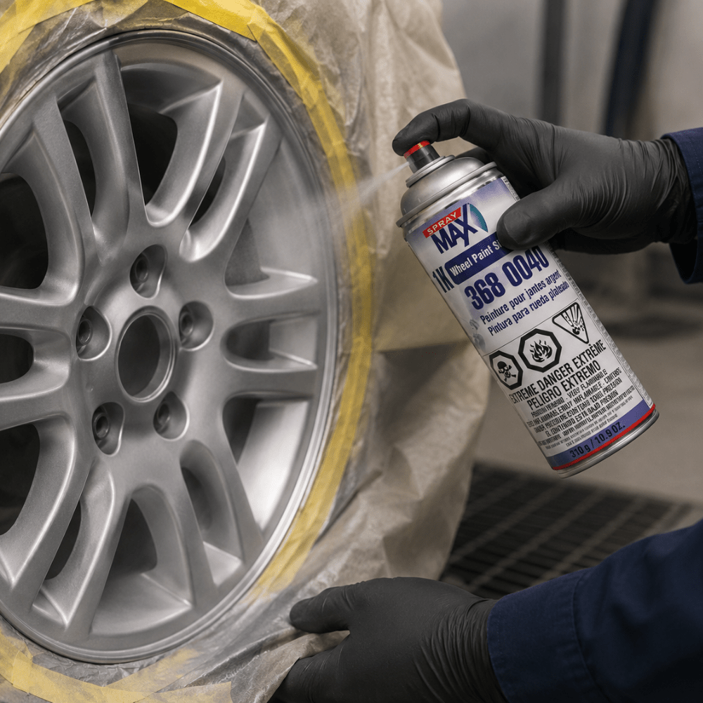 SprayMax 3680040 Silver Quick Dry Wheel Paint, 10.9 oz