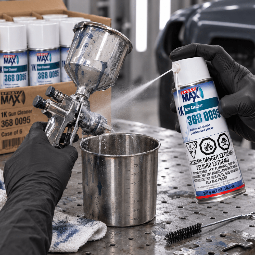 SprayMax 3680095 1K Paint Sprayer Cleaner, 10.6 oz, Case of 6