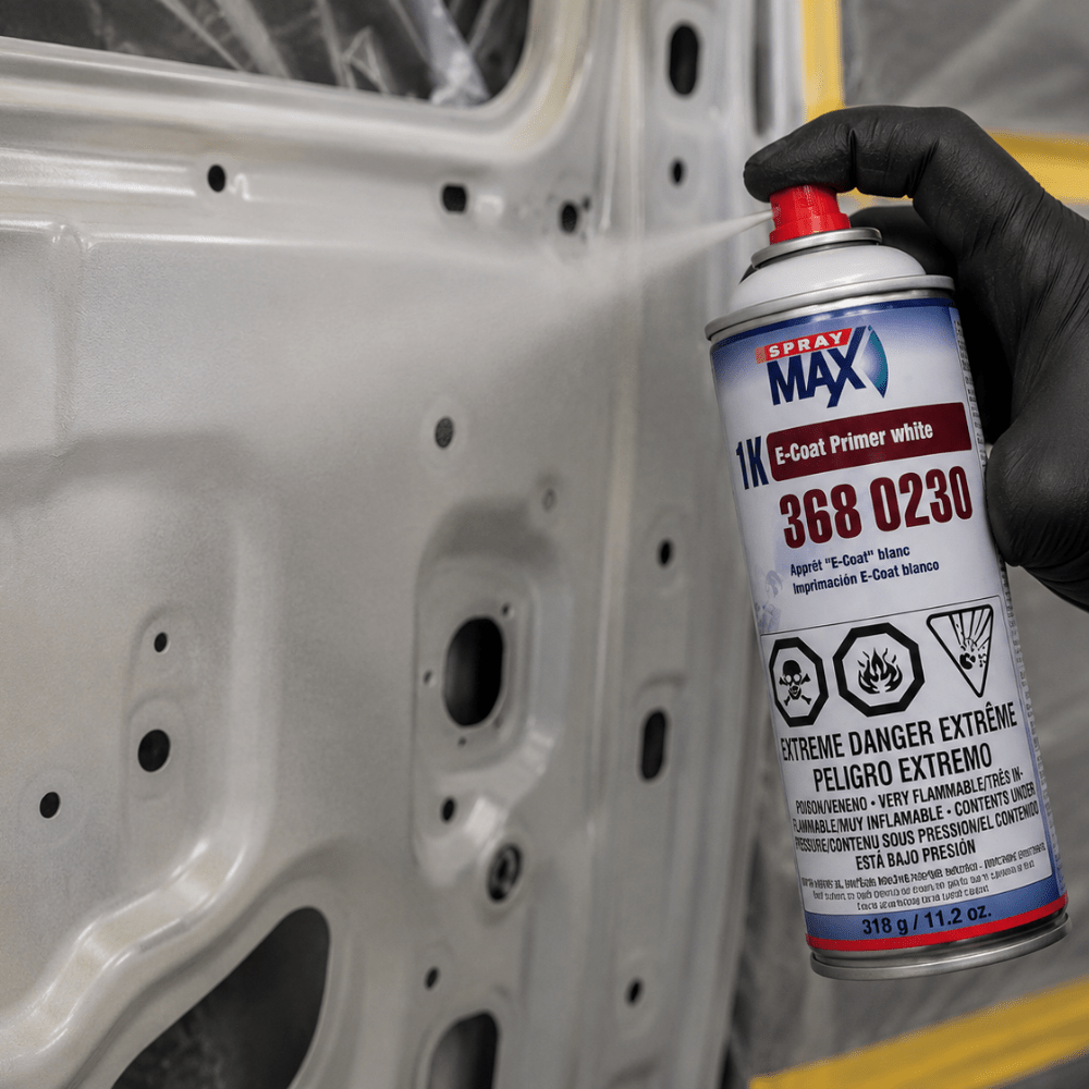 SprayMax 3680230 White 1K E-Coat Primer, 11.2 oz Aerosol