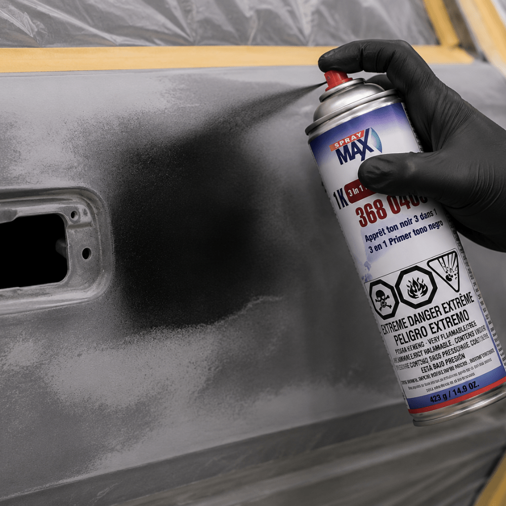 SprayMax 3680405 Black 3 in 1 Shade Primer, 14.9 oz Aerosol