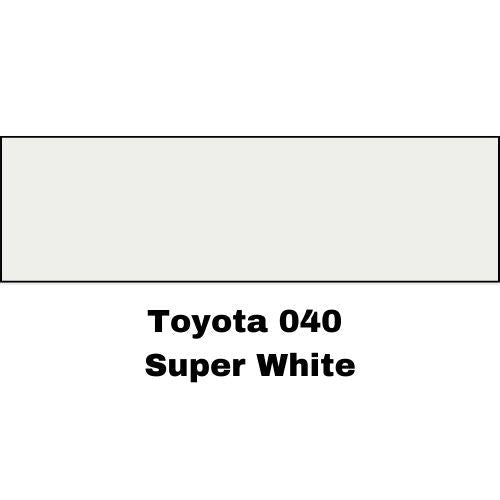 Super White Toyota 040 Basecoat Paint, Quart, High Teck HFP158