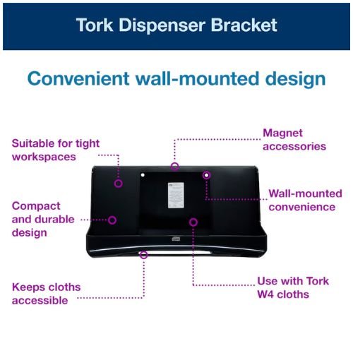 Tork 207328 Folded Wiper Dispenser | Black