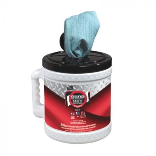Tork ShopMax 450340 Dry Wipe Dispenser and Rolls | 2x200 | 1 Ply