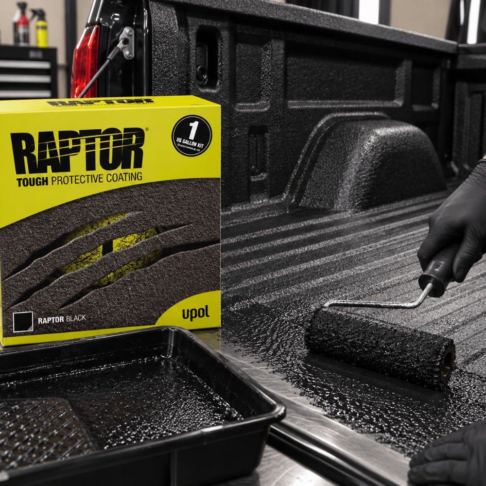 U-POL® 0820VG Low VOC Raptor Kit, 1 gal, Black