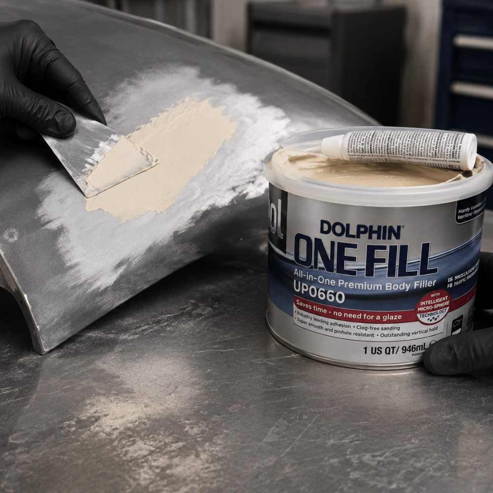 U-POL® DOLPHIN 0660 Premium All-In-One Body Filler, 1 qt Tin