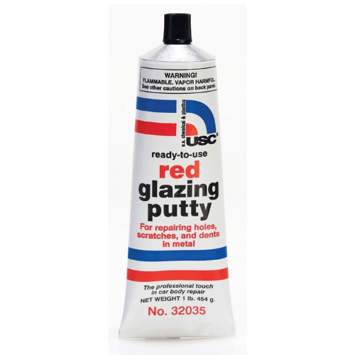 USC® 32035 Red Glazing Putty, 1 lb Tube