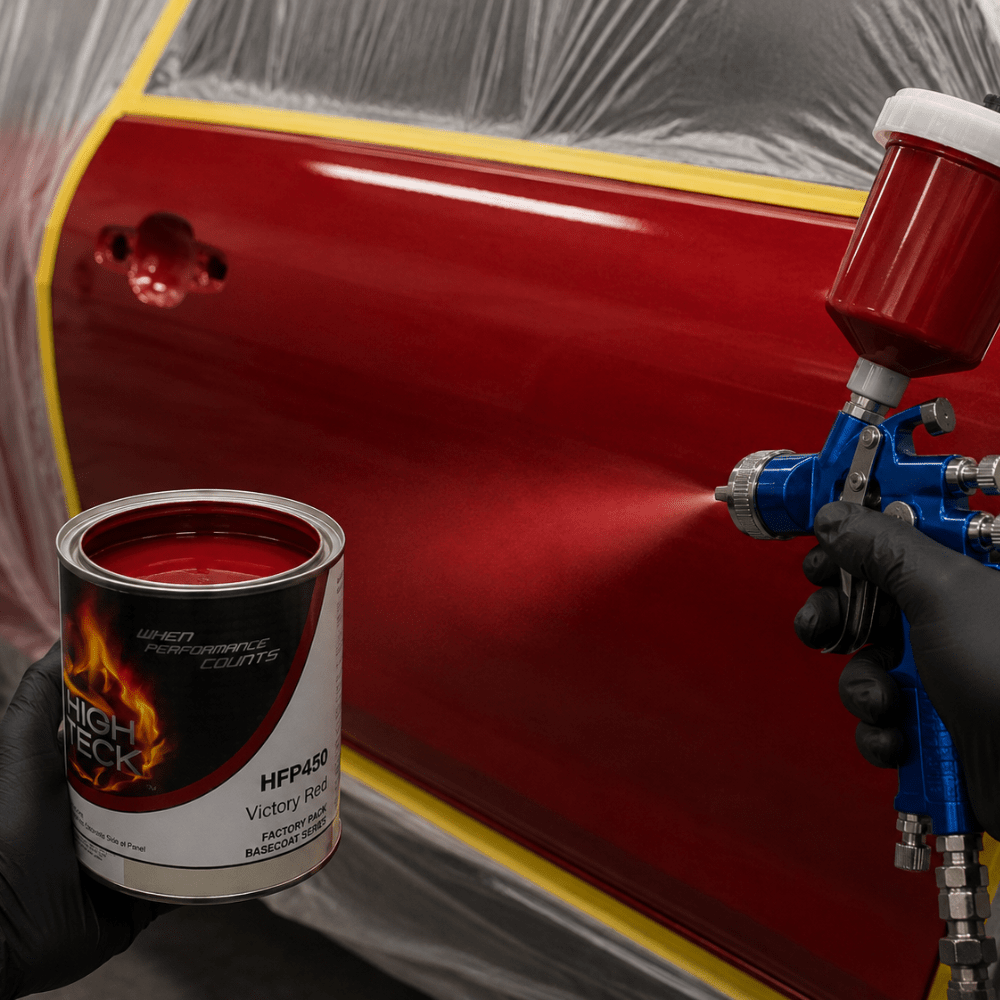 Victory Red GM WA-9260 Basecoat Paint, Quart, High Teck HFP450
