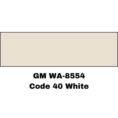 White GM WA-8554 Basecoat Paint, Quart, High Teck HFP151