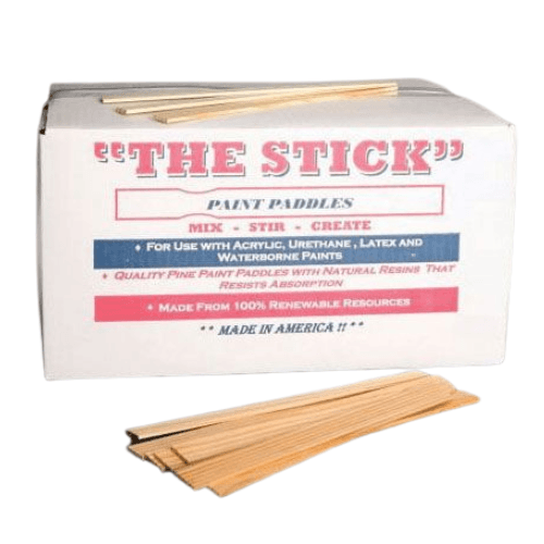 Paint Mixing Paddle THE STICK - Wood (Box of 1,000) - FREE SHIPPING