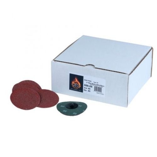 3 Inch 50 Grit Quick Change Sanding Discs, 25 pcs, High Teck -350-25---Eagle National Supply