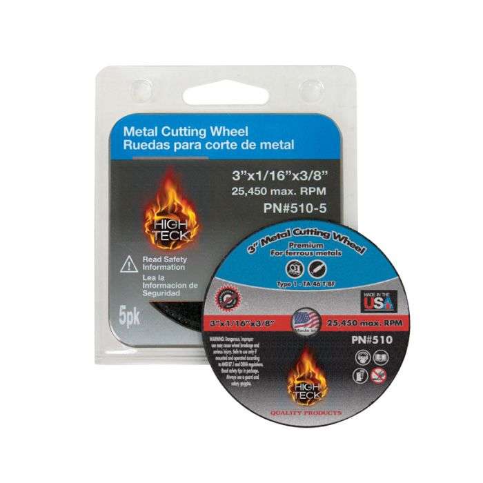 3" x 3/16" CUT-OFF WHEEL, 3/8" hole, 50 pk