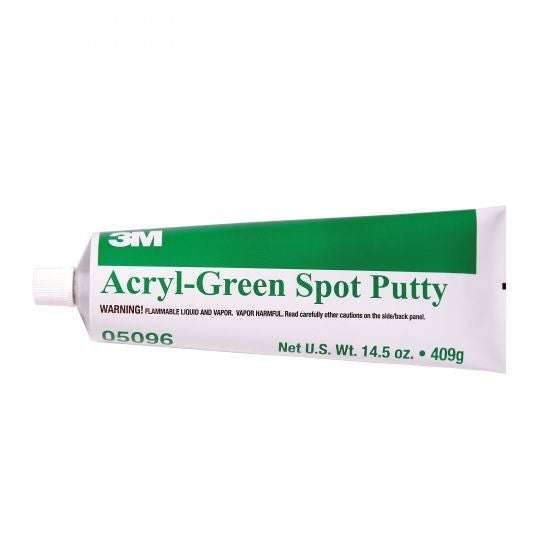 3M™ 05096 Acryl Green Fast Spot Glazing Putty, 14.5 oz Tube