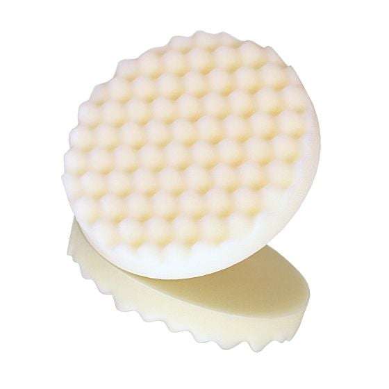 3M 05723 8" Single Sided White Foam Compound Pad, 2 pk