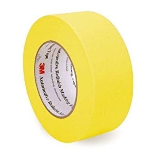 3M™ 06656 2.0" Yellow Automotive Refinishing Masking Tape, 55 m L, Case -6656---Eagle National Supply