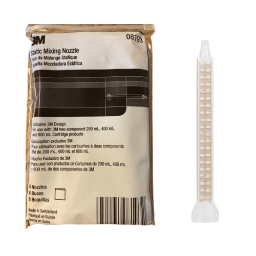 3M™ 08193 Static Mixing Nozzle, 3/8 in, Plastic, 6 pack 3M™ 08193 Static Mixing Nozzle, 3/8 in, Plastic, 6 pack