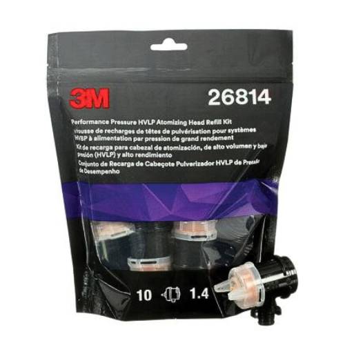 3M 26814 1.4 mm Orange Atomizing Head Refill Kit, 10 pk