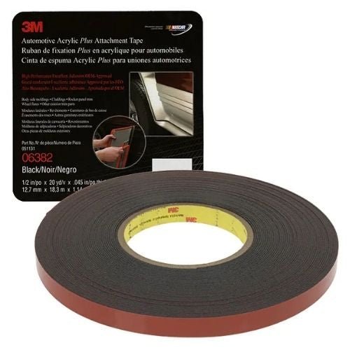 3M™ 6382 1/2 in Black Attachment Tape -6382---Eagle National Supply
