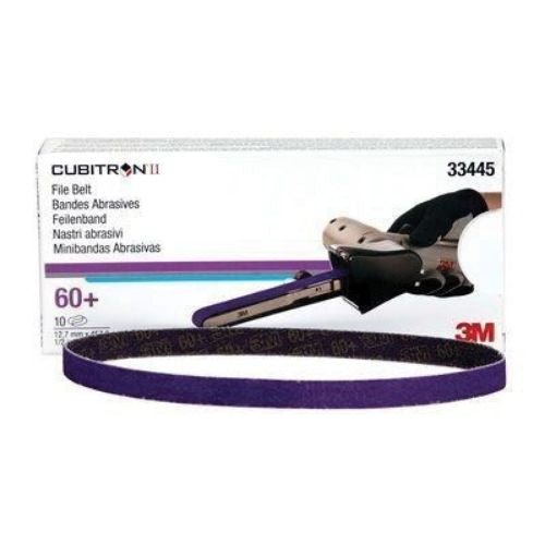 3M Cubitron™ II 33445 60+ Grit Purple File Belt, 1/2 in W x 18 in L, Box of 10 -33445---Eagle National Supply
