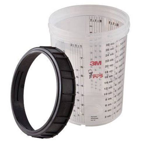 3M PPS 1.0 16023 28 oz Large Hard Cup, 4 pk